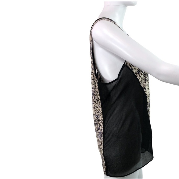 UO Silence + Noise - Print Sheer Tank Blouse - L - Picture 5 of 8